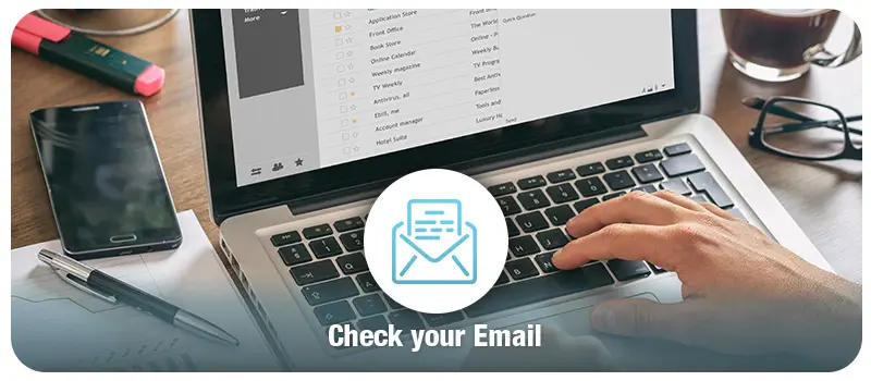 Check your Email Inbox